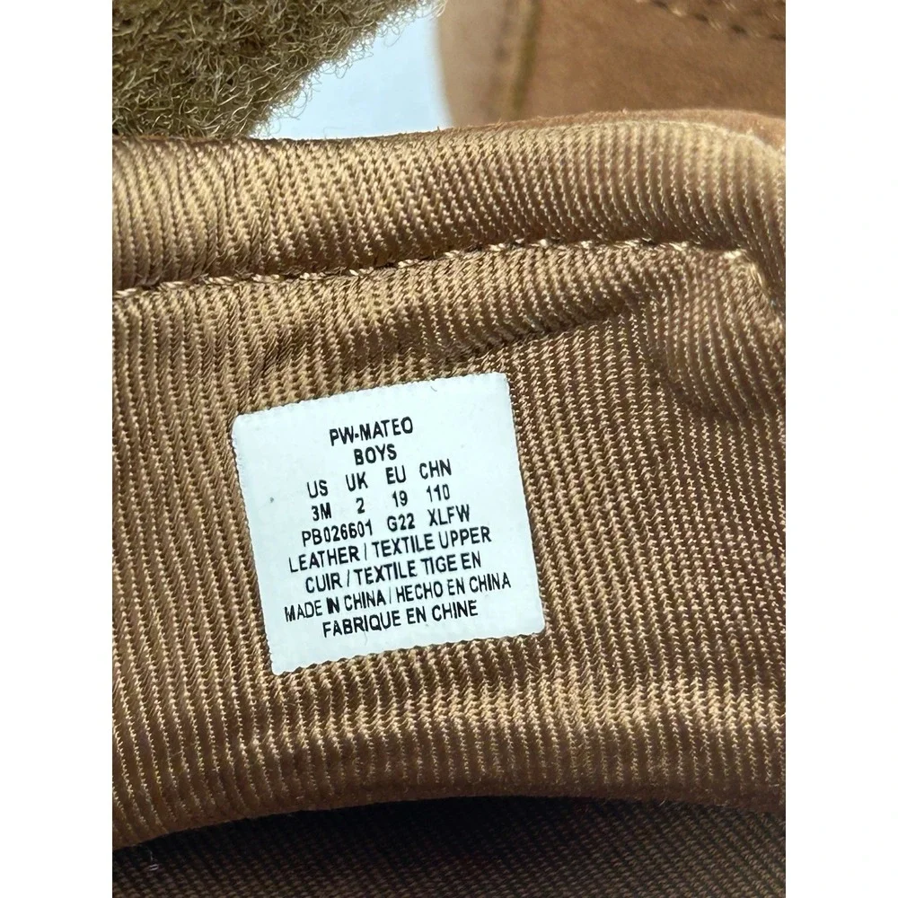 Stride Rite Baby Shoes Size 3M Brown Suede Leather Soft Sole Crib